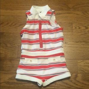 Janie and Jack one piece zippered swim suit